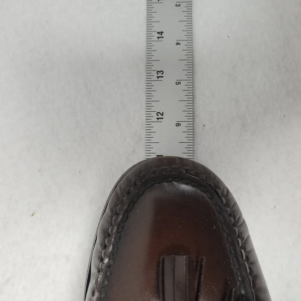 Cole Haan Pinch 03508 Mens US 8.5 D Loafers Brown Leather Tassel Slip On Shoes